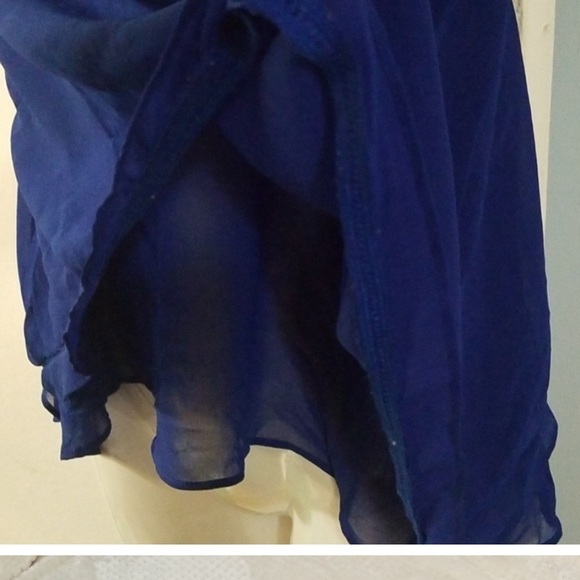 Zara Royal Blue A Line Top - Picture 4 of 5
